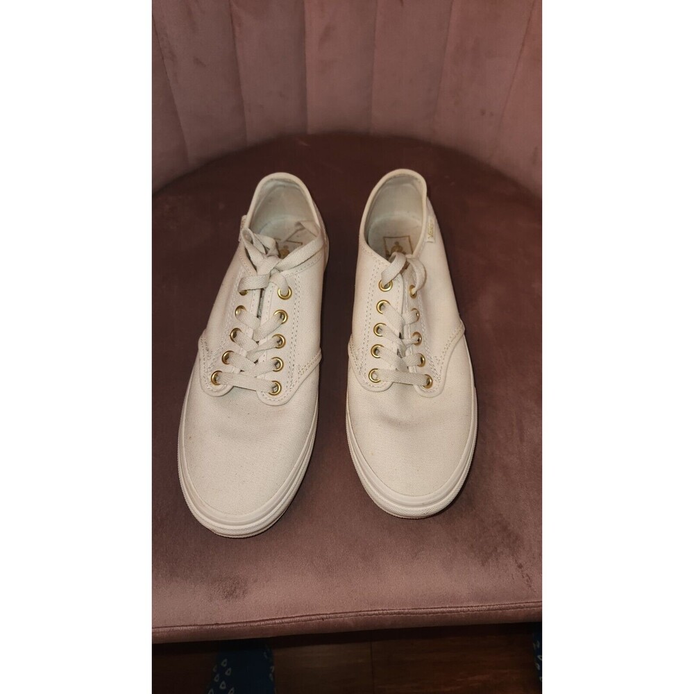 VANS Off the Wall 721356 White Sneakers Womens Size 8 Camden Stripe Metallic - Picture 2 of 8